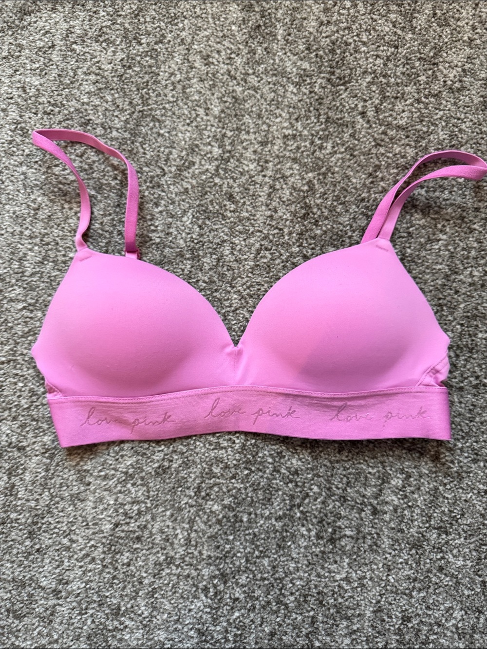 PINK Victoria's Secret Lightly Padded Wireless Pink Bra